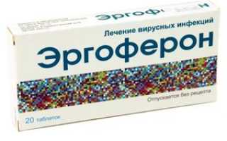 Эргоферон для взрослых: состав, как принимать